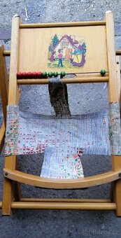 Retro dřevěné chodítko pro děti - 4