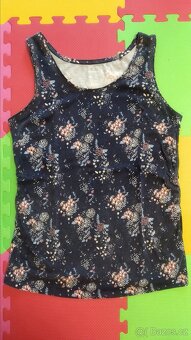 Těhotenské tričko s motýlky, H&M, vel. L - 4