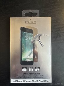2x krycí sklo a 1x růžové pouzdro iPhone 6+/6s+ - 4