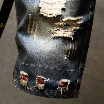 Panske riflove kratasy - vel. 36 - nove, nepouzite - 4