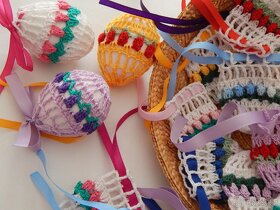 Háčkovaná košilka na vajíčko - TULIPÁNY - 4