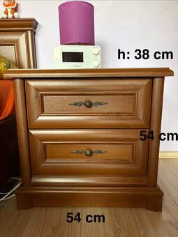 Rustikální ložnice (postel, stolky, komody) - 4