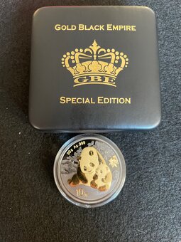 Stříbrná mince China Panda Gold Black Empire 2024 - 4