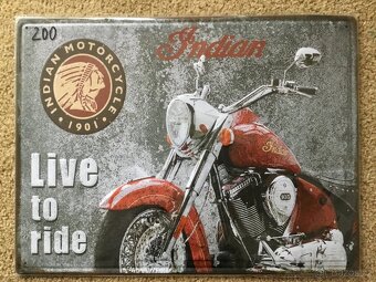 Motocyklové tabulky Indian - 8 kusů - 4