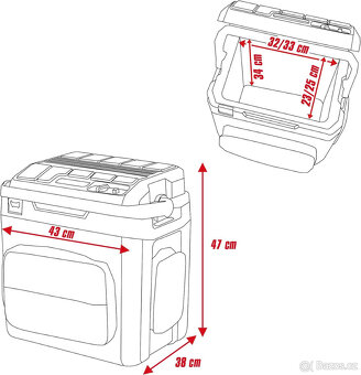 Einhell Chladicí box na baterie TE-COL 18/27 - 4