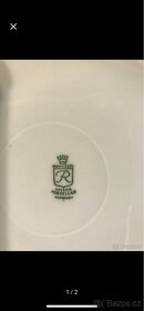 kobalt porcelanovy talir , Konvice Bavaria, bousena misa - 4