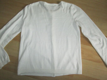 Svetr k šatům bílý vel. 8-10let - 4