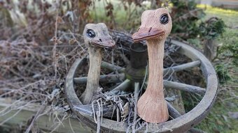 Pštros, čumil, ploťák. Keramika. - 4