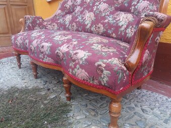 Starožitna sofa 2 křesla - 4
