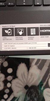 Prodam tichy notebook zn Acer Aspire E 15 Start - 4