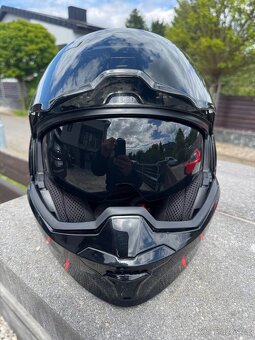 Překlápěcí přilba Scorpion EXO-TECH Pulse černo-červená - 4