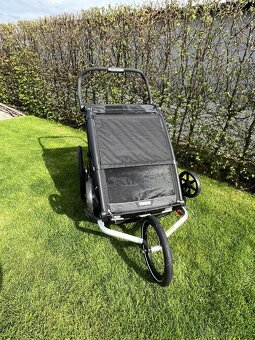 Thule Chariot Sport 2 Double Black (jogging set + cyklo set) - 4