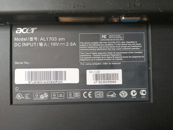 LCD monitor Acer AL1703sm - 4