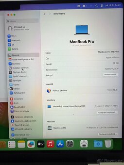 ZÁNOVNÍ APPLE MACBOOK PRO 14” 2024 M3PRO/1TB/18GB - 4