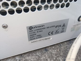 Elektrický přímotop 2000w. Plně funkční. Nový stal 4300 Kč. - 4