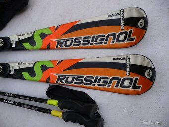 350. Lyže ROSSIGNOL- 140 cm + boty LANGE 39eu - set - 4