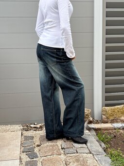 Bershka Baggy Low Waist 32 zkracena delka - 4