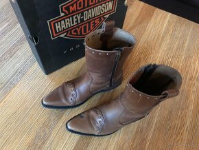 Kožené boty Harley Davidson - 4