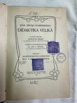 J. A. Komenský - Didaktika veliká - 1905 - 4