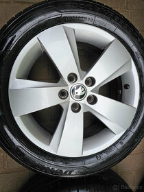 ALU kola letní Škoda 5x100 Fabia III Rapid R15 Mato - 4
