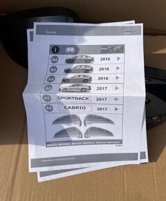 Originální černé kryty zrcátek AUDI A4 S4 RS4 - 4