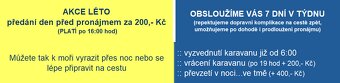 PŮJČOVNA MINI KARAVANŮ – AKCE LÉTO vyzvednutí 1.den za 200,- - 4