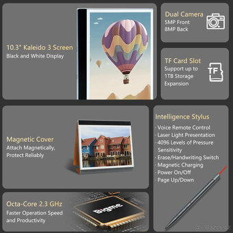 Elektronická čtečka BigMe inkNote color Lite, 10.3 palců - 4