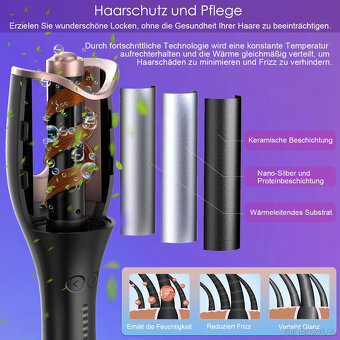 ♥️ Automatická kulma na vlasy (4 teploty, časovač) - nová ♥️ - 4