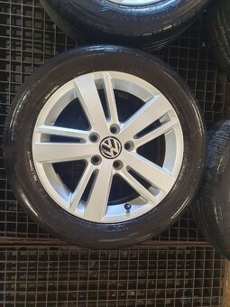 Originální kompletní kola VW 5x112 r16 pneu 205/55 r16 - 4