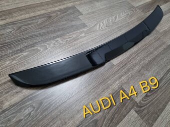 AUDI A4 S4 RS4 B9 spoiler kridlo lipo (černé) na kufr - 4