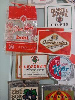 Retro pivní podtácky a retro obaly. - 4