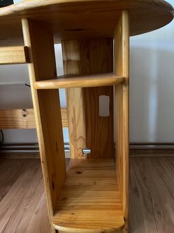 Psací stůl z masivu - borovice - 4