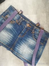 Top a džínová mini sukně Only, vel. xs - 4
