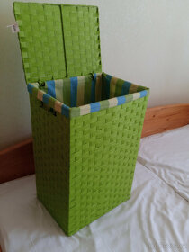 Koš na prádlo zelený h.30,š.40, v.62cm nový - 4