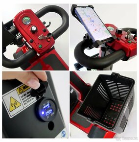 Téměř NOVÝ invalidní elektrický vozík - čtyřkolka - 4