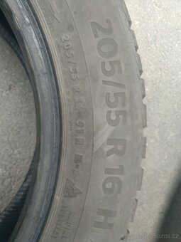 Prodám zimní gumy Continental 205/55 R16 DOT 3823 - 4