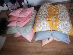 25 kg domácí husí peří + látka na povlak - 4