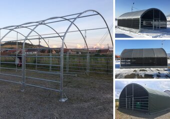 Přístřešek Pro Zvířata 6 X 6 X 3,7 M + Boční Sítě - 4