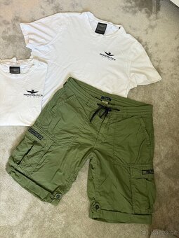 Kapsáčové kratasy + 2x trička Aeronautica - 4