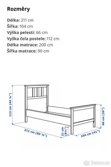 Dětská postel Hemnes (Ikea) - 4