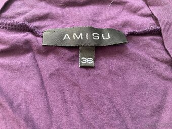 Fialovo-černé šaty Amisu (vel. 34/36) - 4