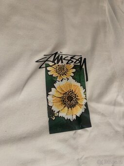 Stüssy tričko – Floral Grid – nové – bílé – M - 4