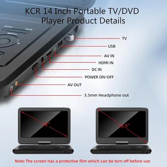 Přenosná TV/DVD přehrávač - 4