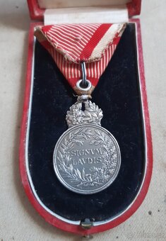 RU Ag signum laudis v etui, Karel I.,stříbro - 4
