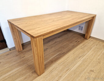 Dubový masivní rozkládací stůl 100x200cm +100cm rozklad Nov - 4