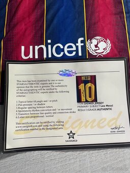 Lionel Messi FC Barcelona Podepsaný dres - 4