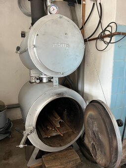 Teplovodní krbová kamna na dřevo - Kotel FÉNIX - 4
