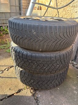 Prodam alu 4x100 r15 + zimni pneu - 4
