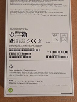 iPhone 17 Pro 256GB Deepblue NOVÝ NEROZBALENÝ - 4