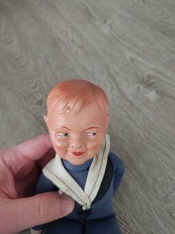 Starožitná panenka námořník s porcelánovou hlavou - 4
